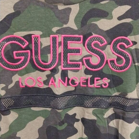 Guess Los Angeles Camo T-shirt Medium - Picture 8 of 10